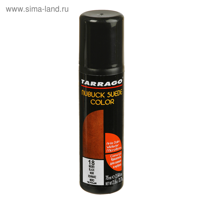 TARRAGO - 018 Краситель для замши и нубука, NUBUCK COLOR, флакон, 75 мл. (black) х12 TCA18-018
